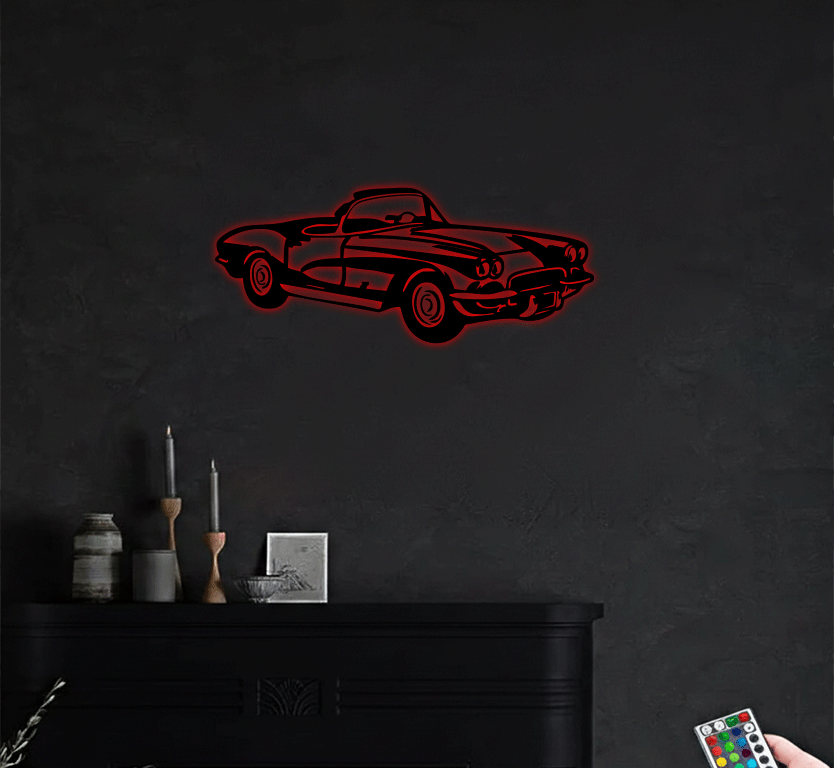 1962 Corvette C1 - Metal Wall Art