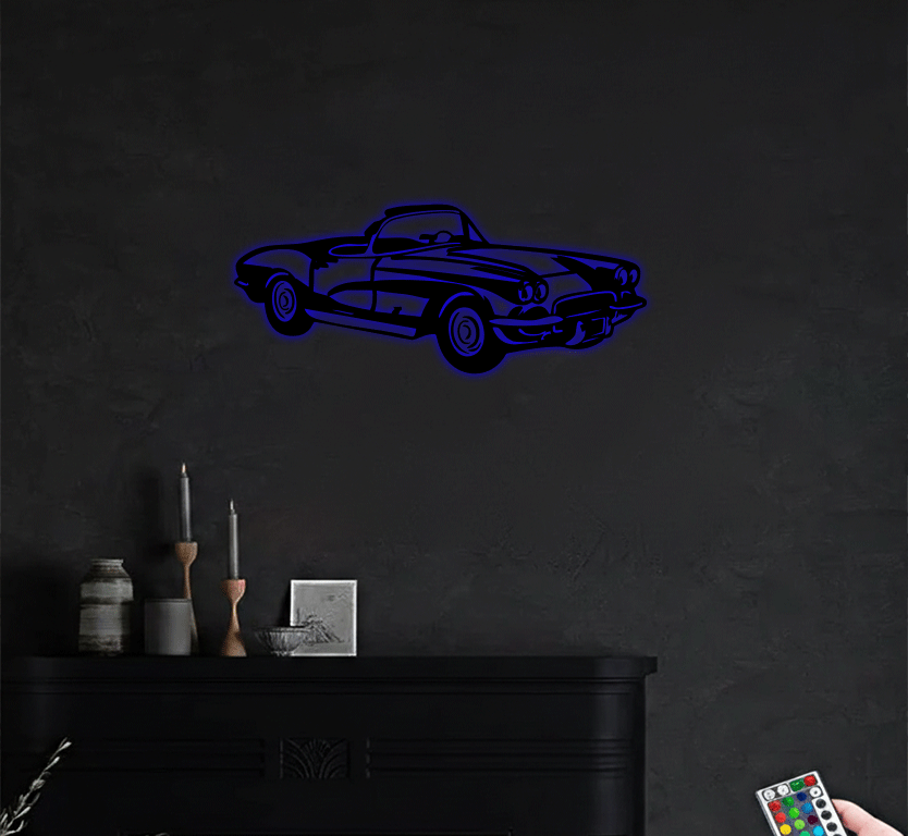 1962 Corvette C1 - Metal Wall Art