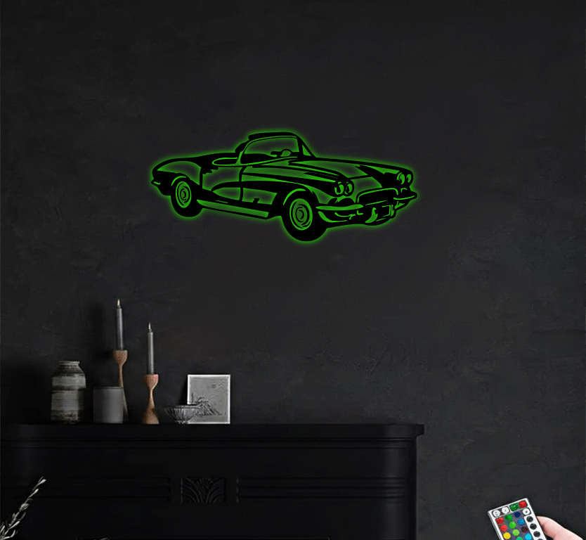 1962 Corvette C1 - Metal Wall Art