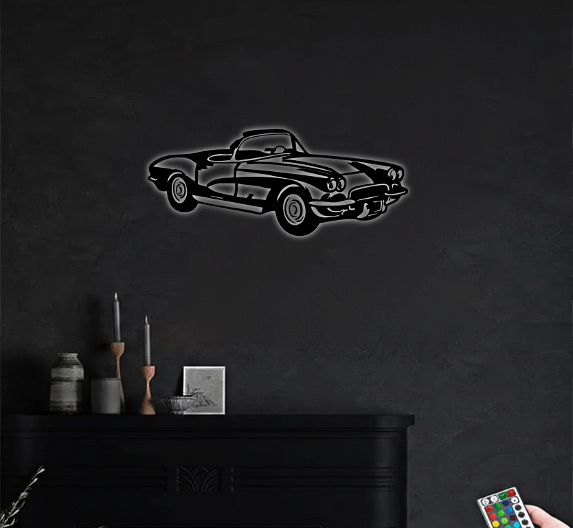 1962 Corvette C1 - Metal Wall Art