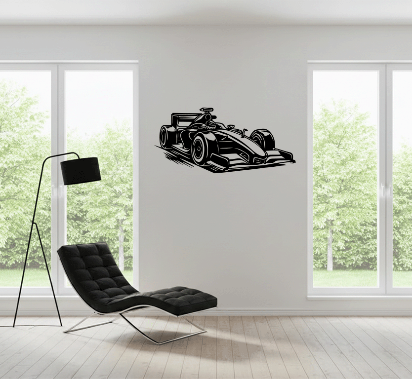 Racing Car - Metal Wall Art