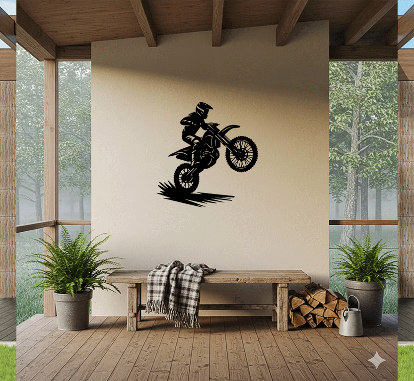 Biker Metal Wall Art
