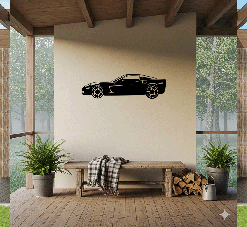 Corvette - Metal Wall Art