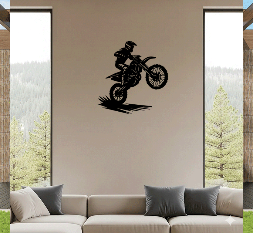 Biker Metal Wall Art