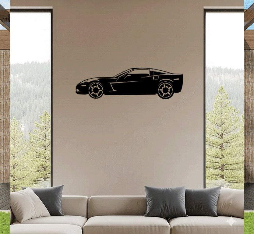 Corvette - Metal Wall Art