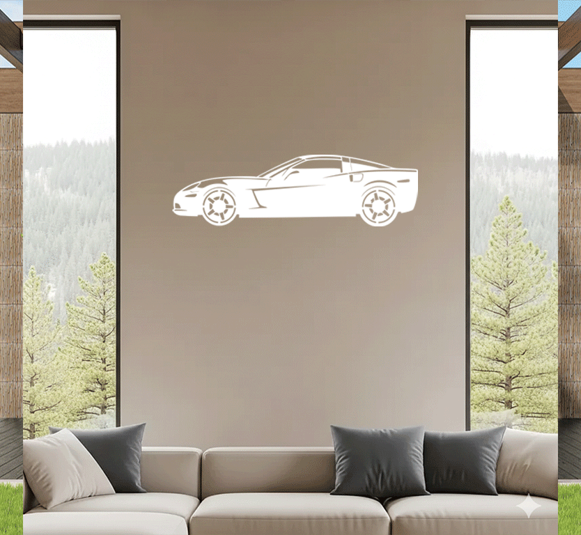 Corvette - Metal Wall Art