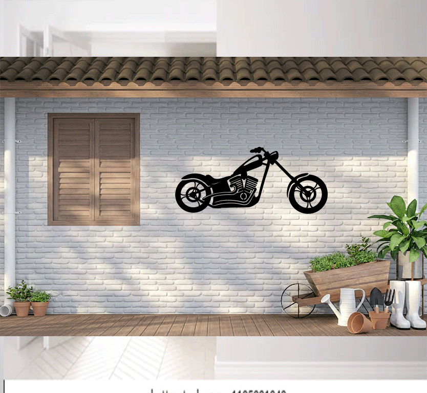 Chopper - Metal Wall Art