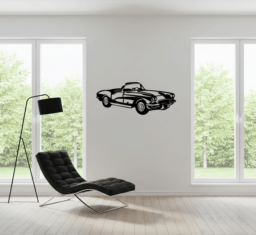 1962 Corvette C1 - Metal Wall Art
