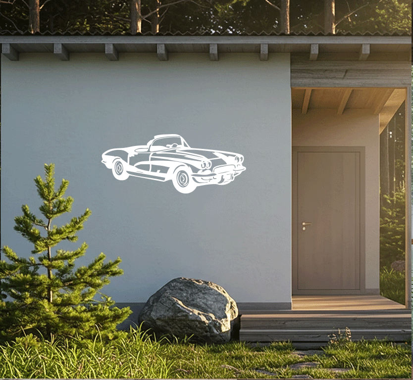 1962 Corvette C1 - Metal Wall Art