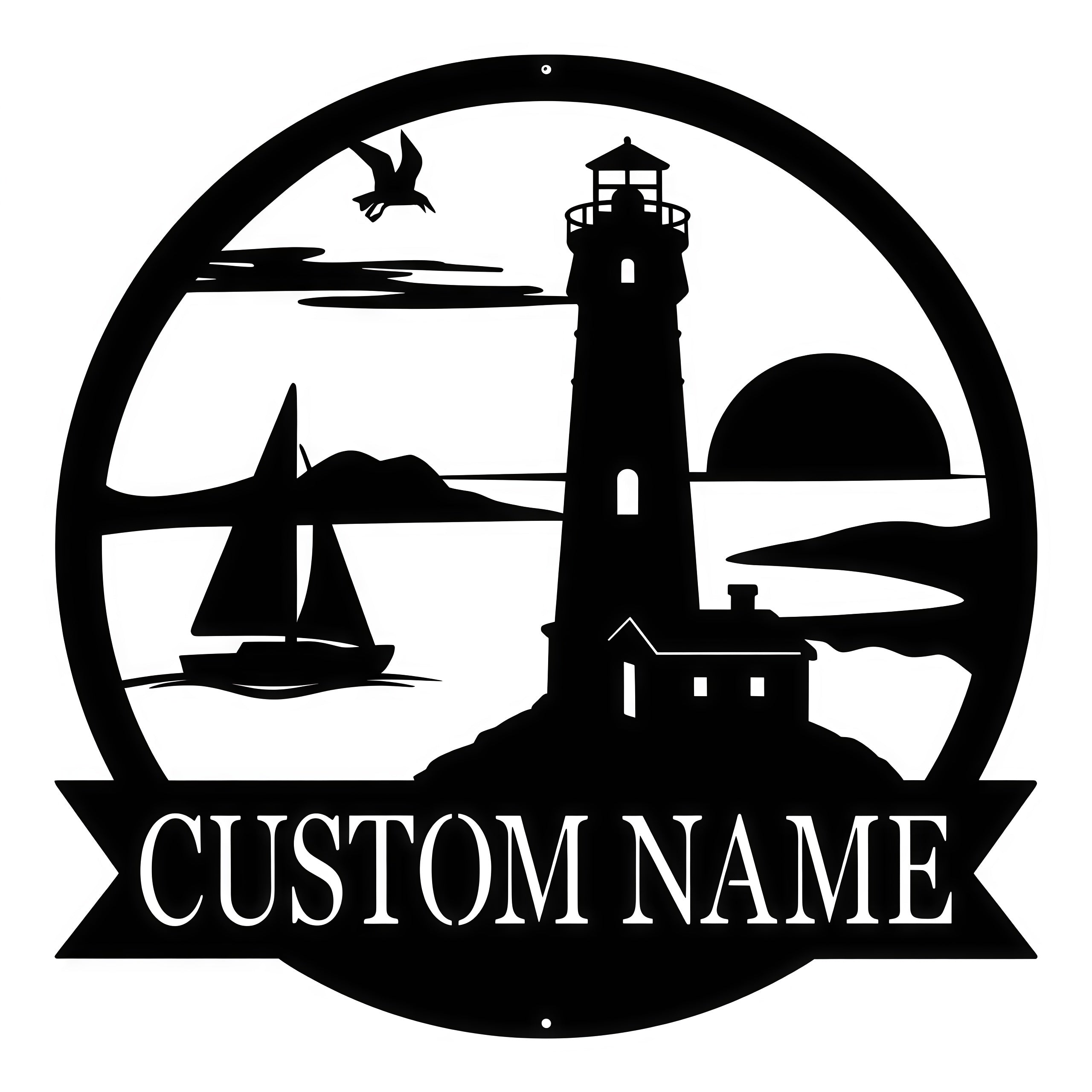 Lighthouse Monogram