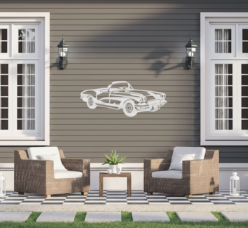 1962 Corvette C1 - Metal Wall Art