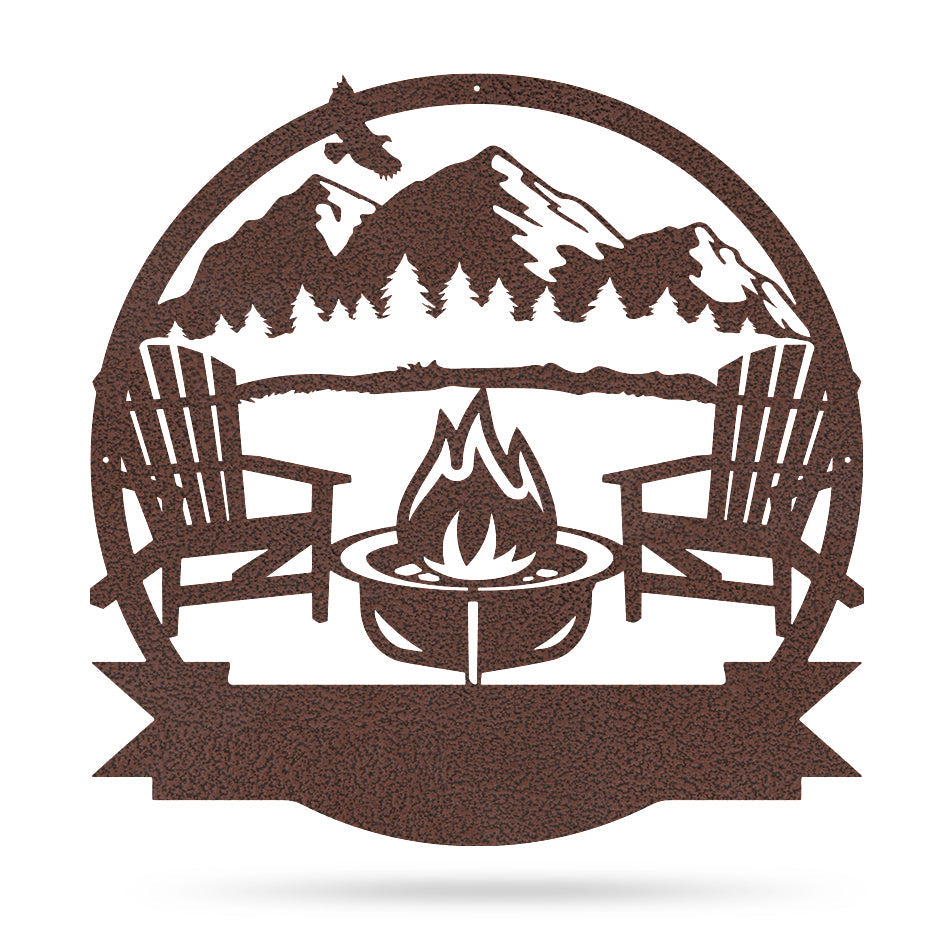 Personalized Campfire Monogram