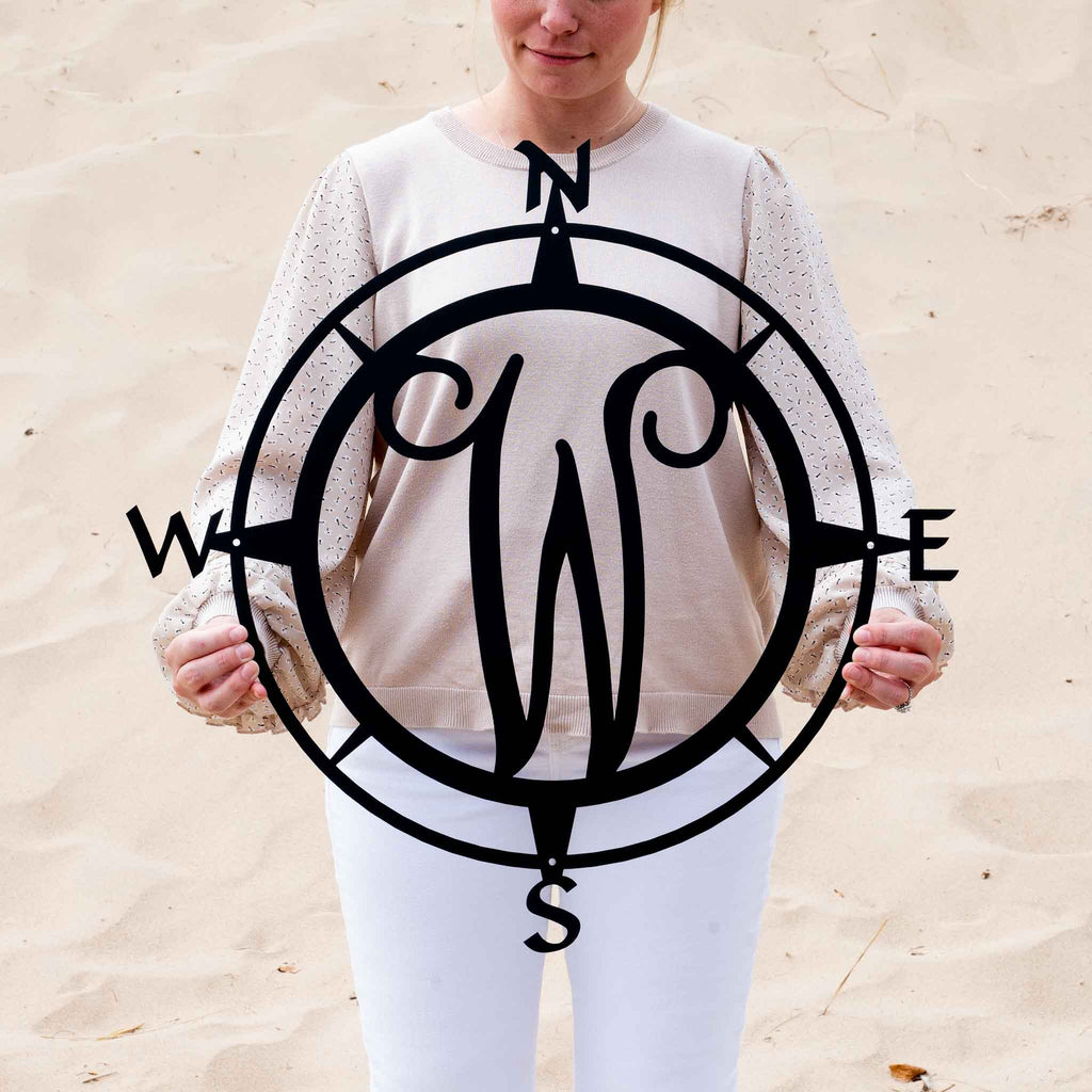 Compass Letter Monogram