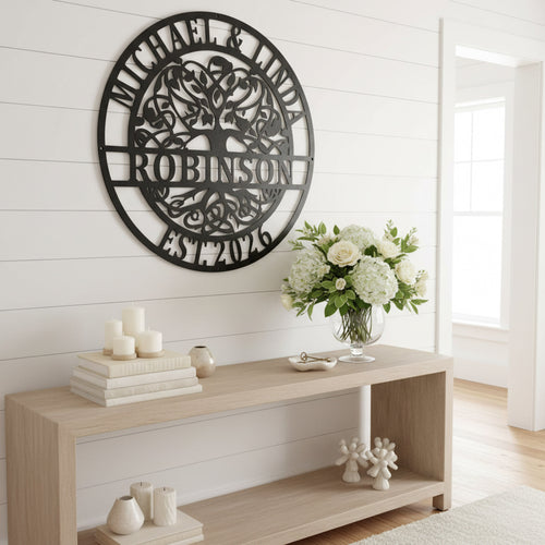 Circle Tree of Life Monogram