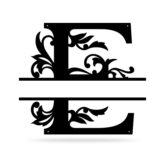 Split Letter Name Monogram