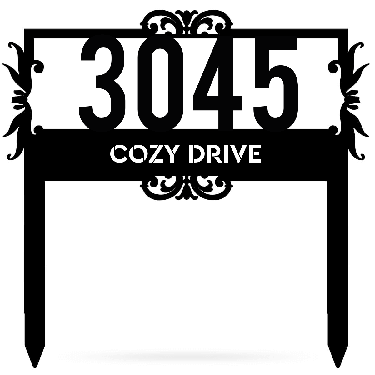 Lawn Address Monogram – Personalized and Practical Address Sign