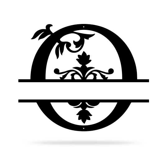 Split Letter Name Monogram