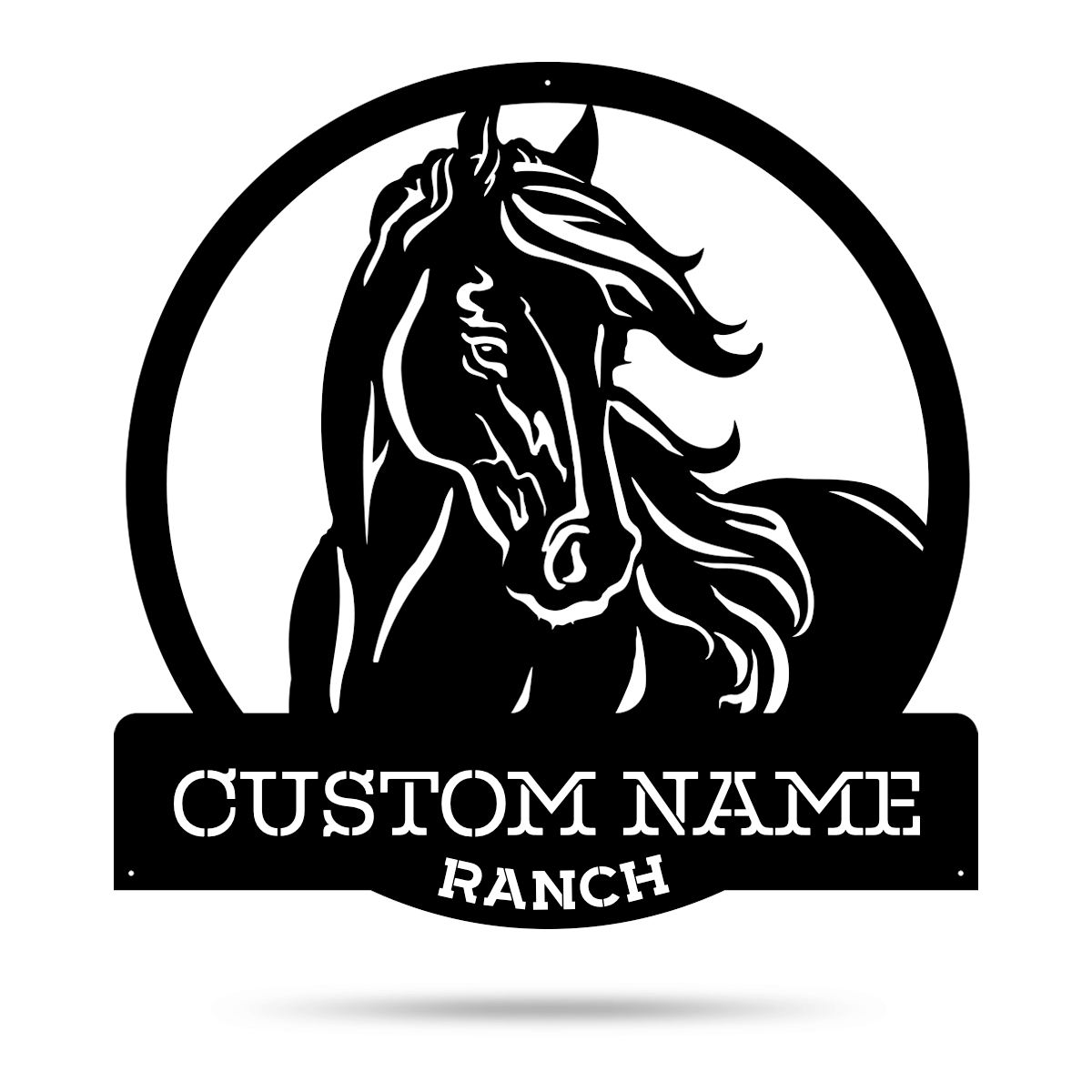 Personalized Horse Ranch Sign