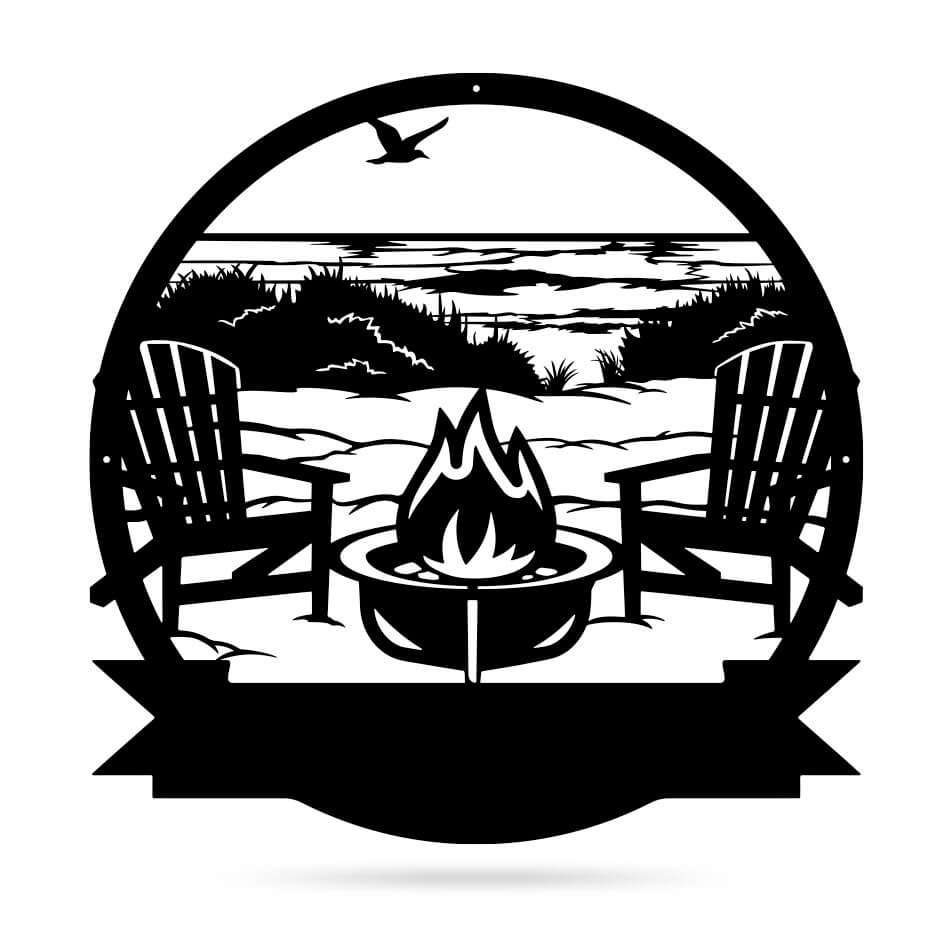 Personalized Campfire Monogram