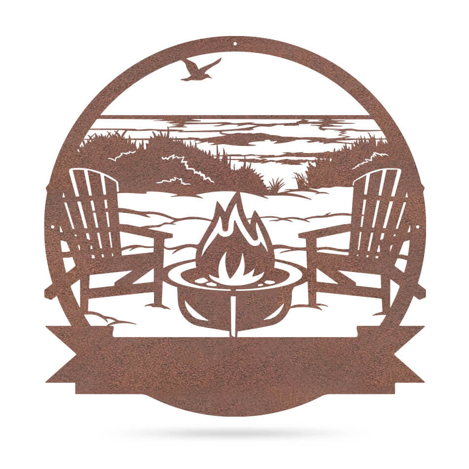 Personalized Campfire Monogram