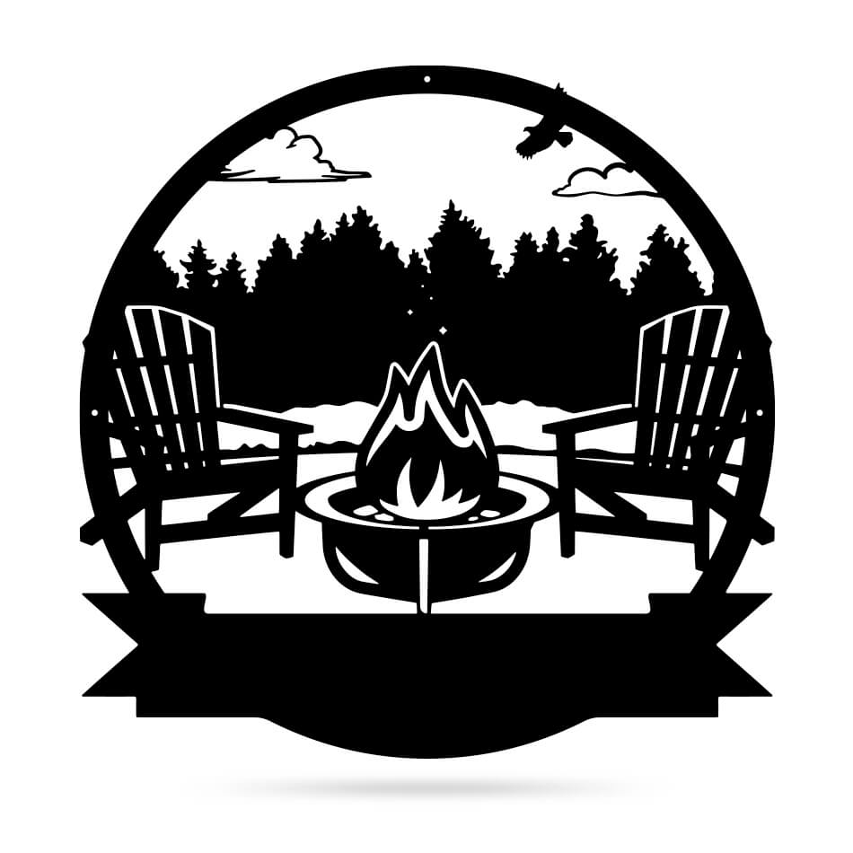 Personalized Campfire Monogram