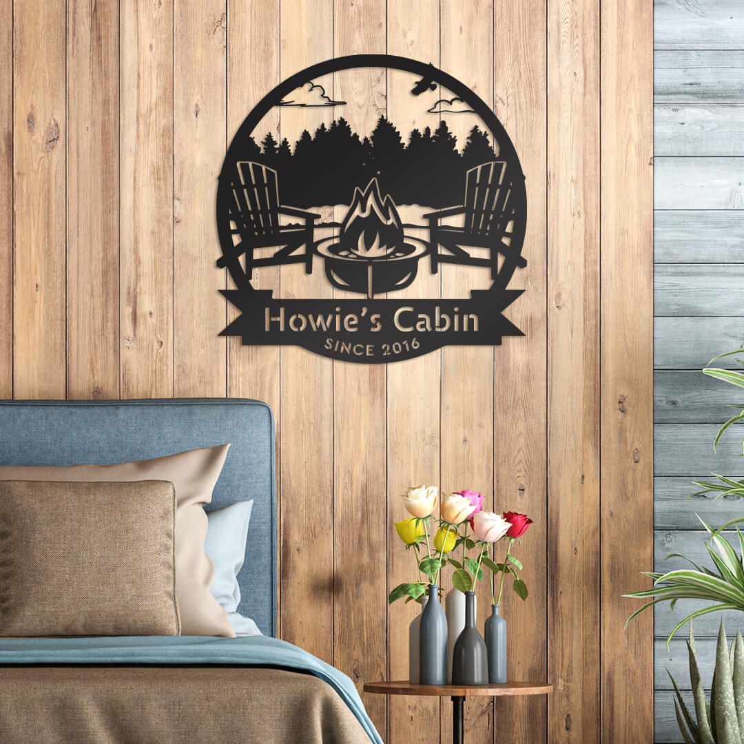 Personalized Campfire Monogram