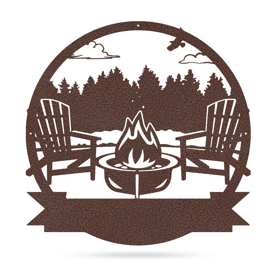 Personalized Campfire Monogram