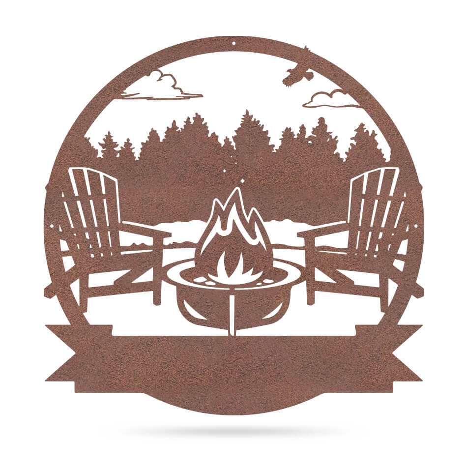 Personalized Campfire Monogram