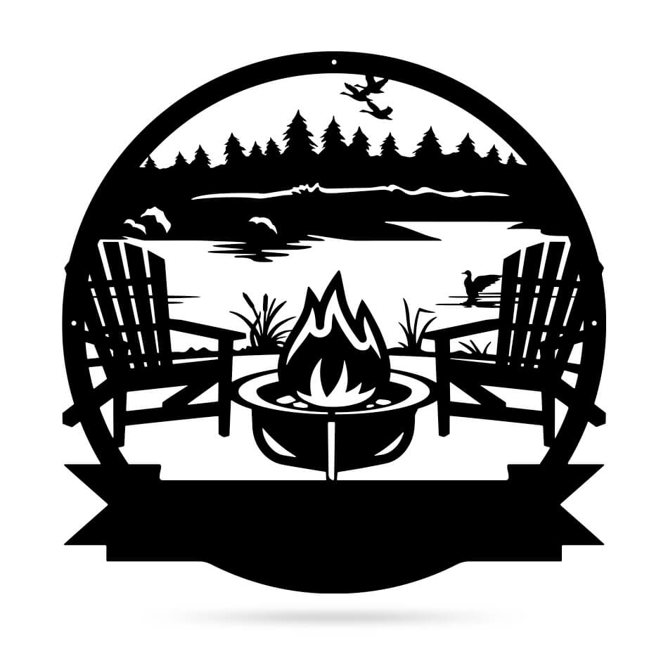 Personalized Campfire Monogram