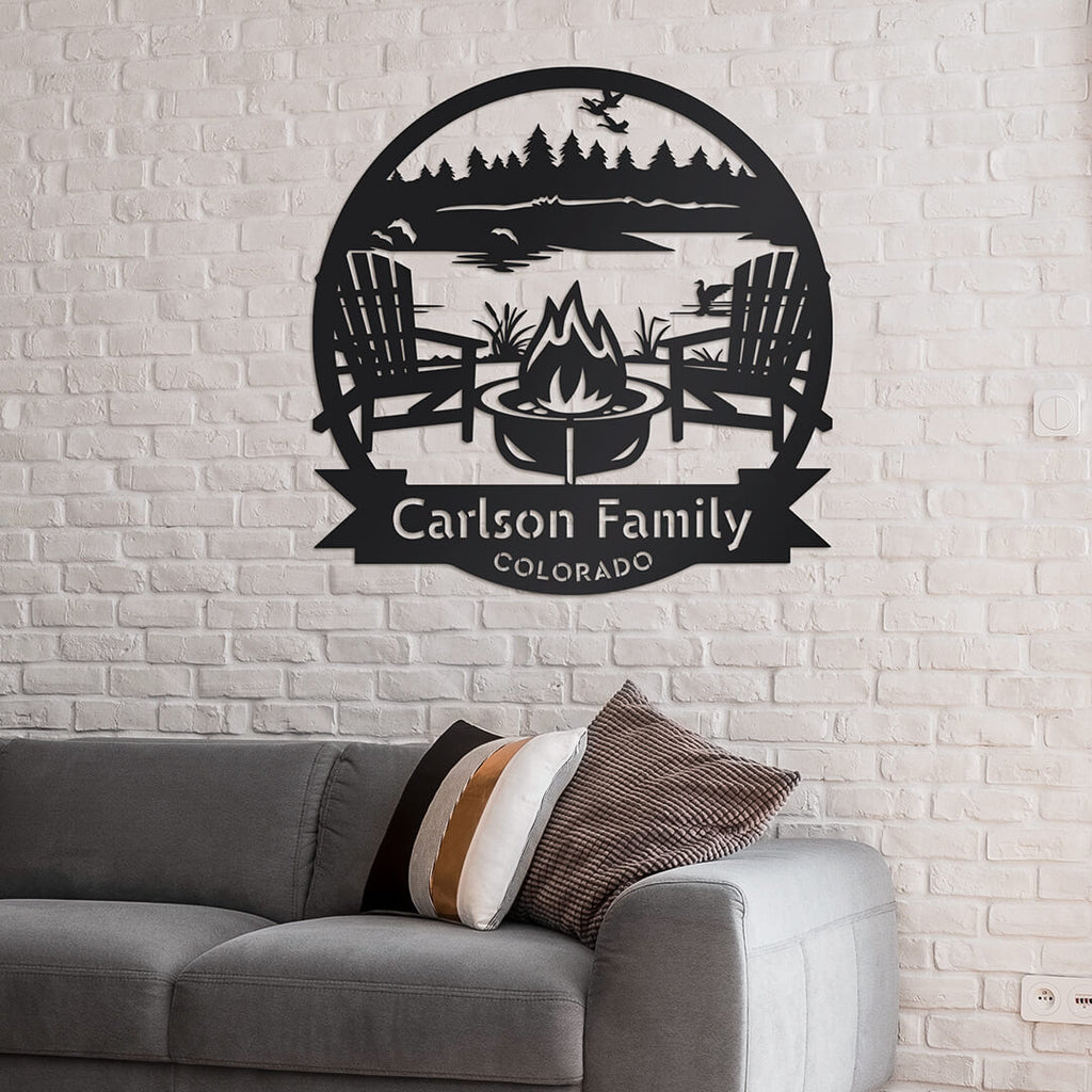 Personalized Campfire Monogram
