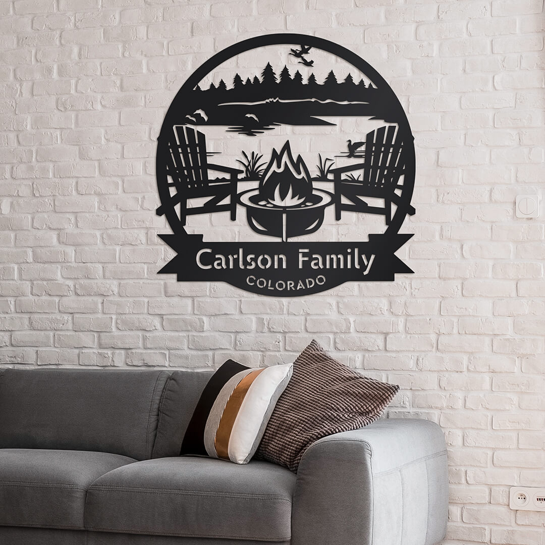 Personalized Campfire Monogram