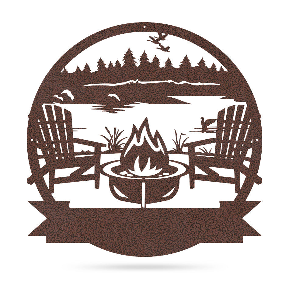 Personalized Campfire Monogram