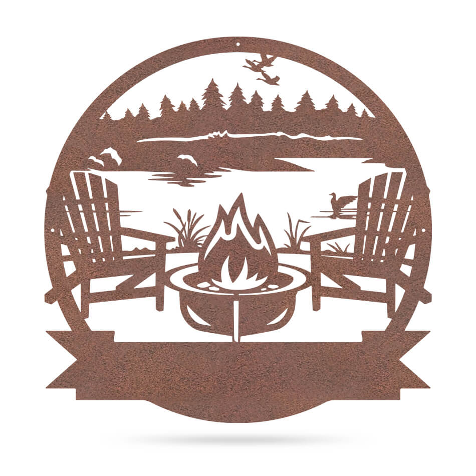 Personalized Campfire Monogram