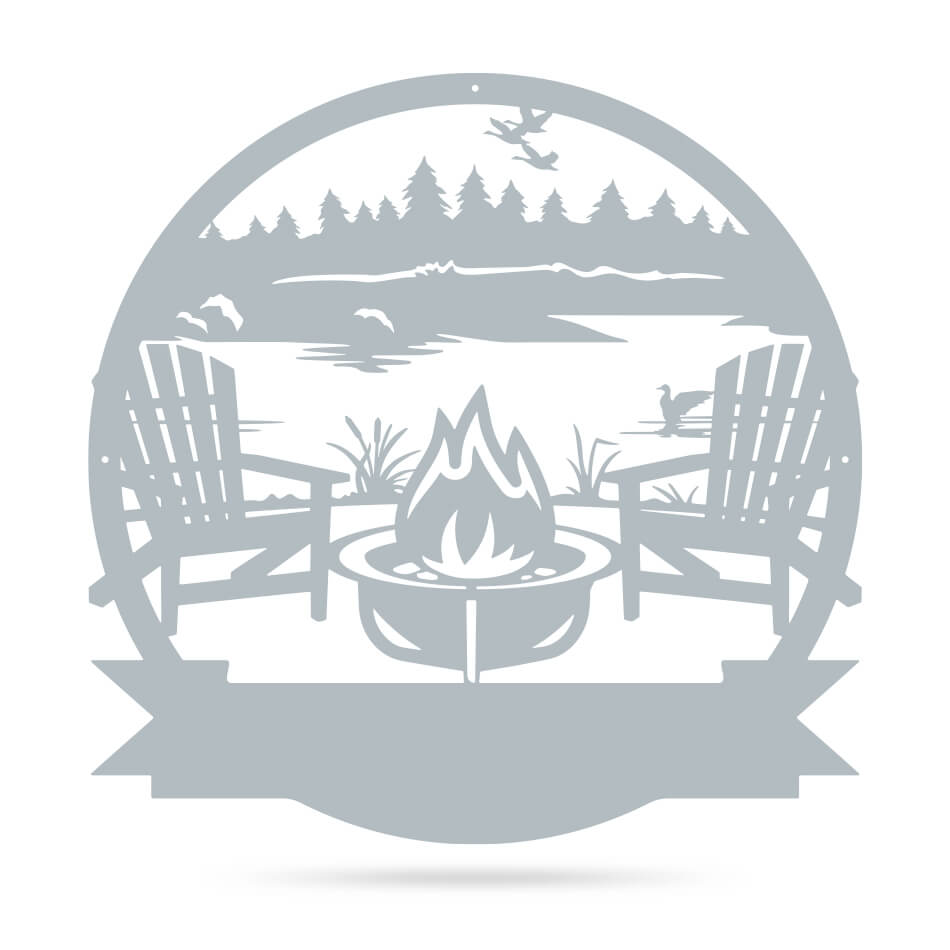 Personalized Campfire Monogram