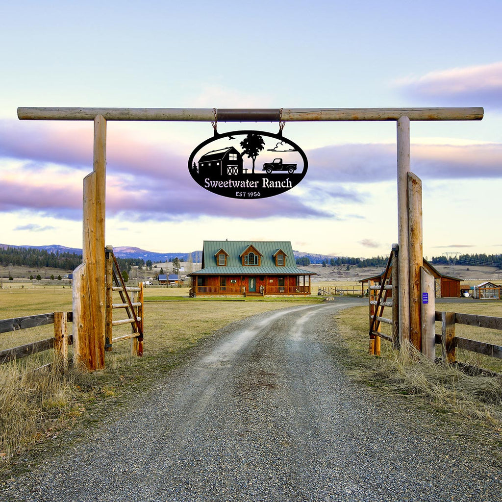 Metal Personalized Choose Your Farm Sign