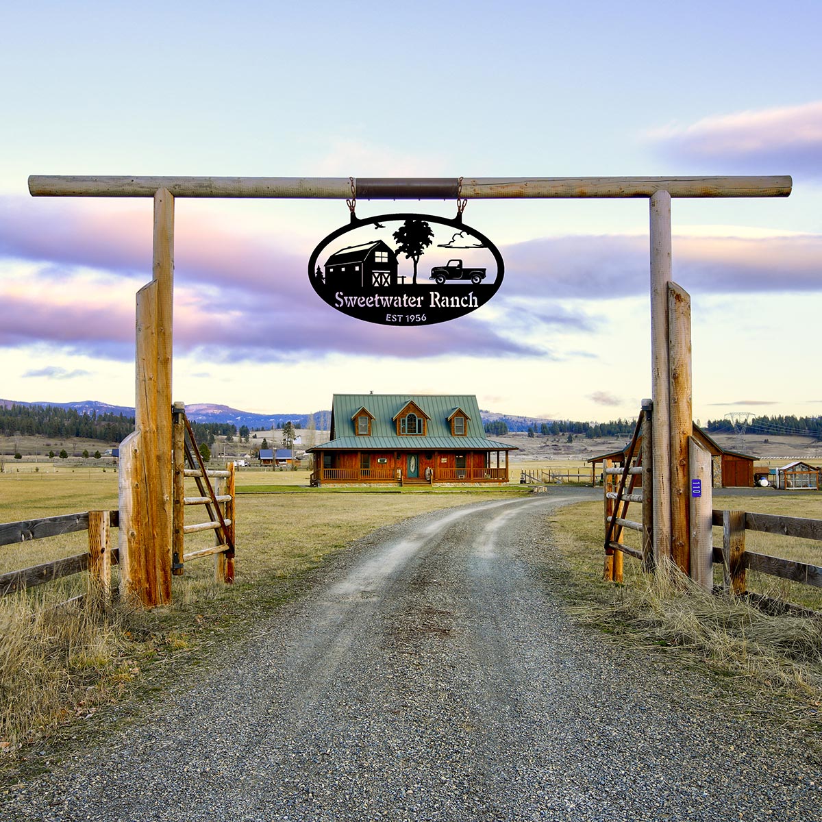Metal Personalized Choose Your Farm Sign