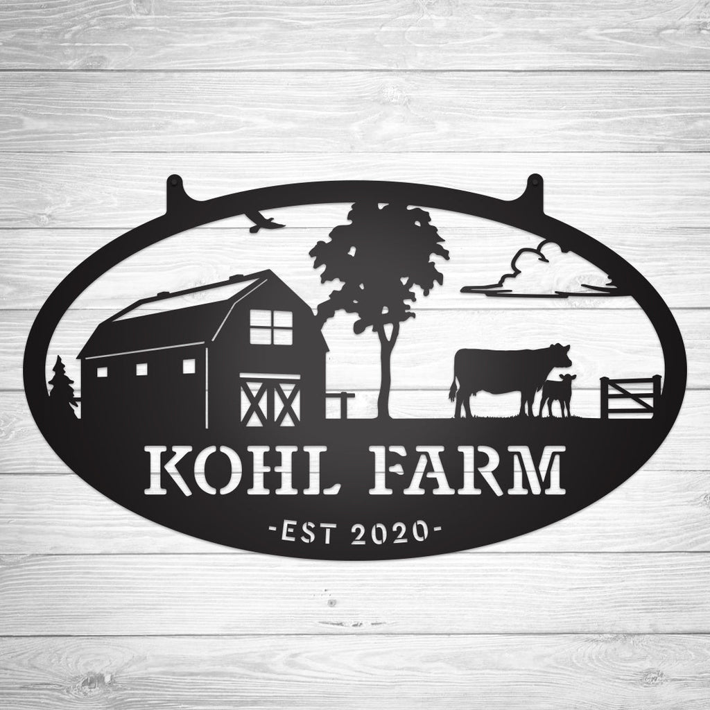 Metal Personalized Choose Your Farm Sign