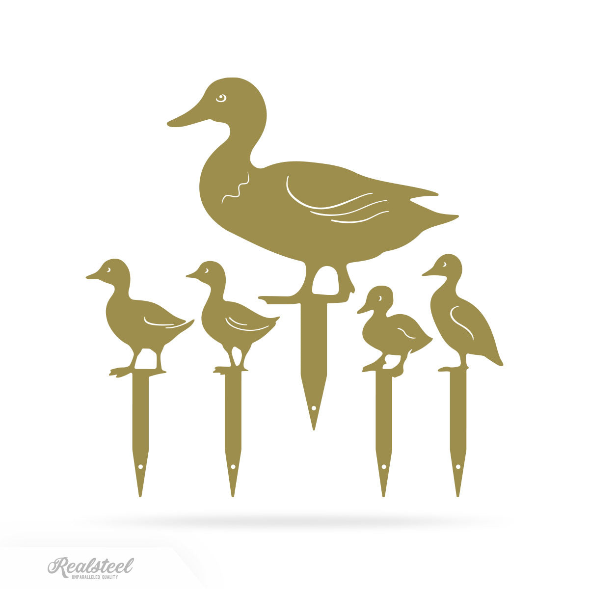 Garden Art - Duck Family Garden Stakes