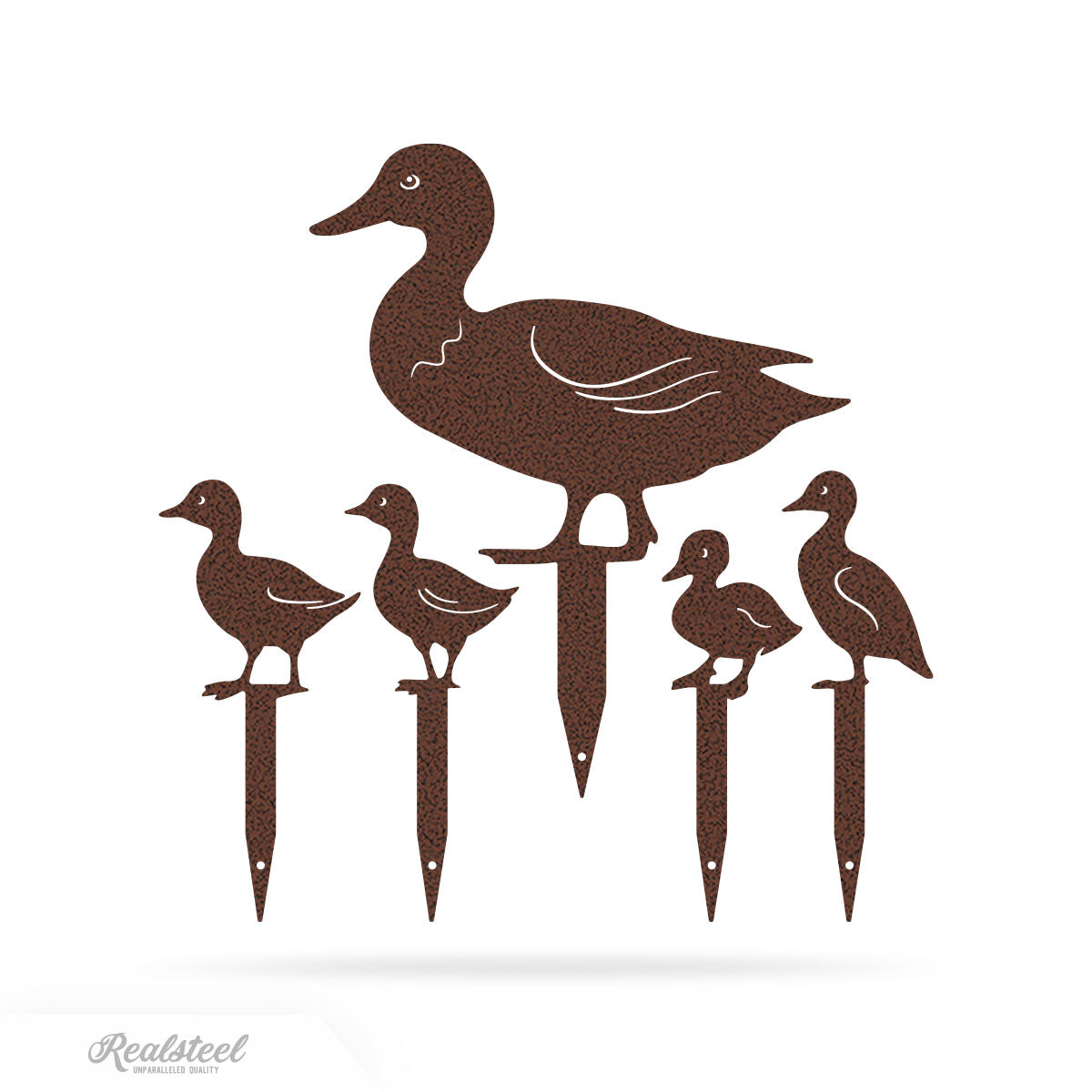 Garden Art - Duck Family Garden Stakes