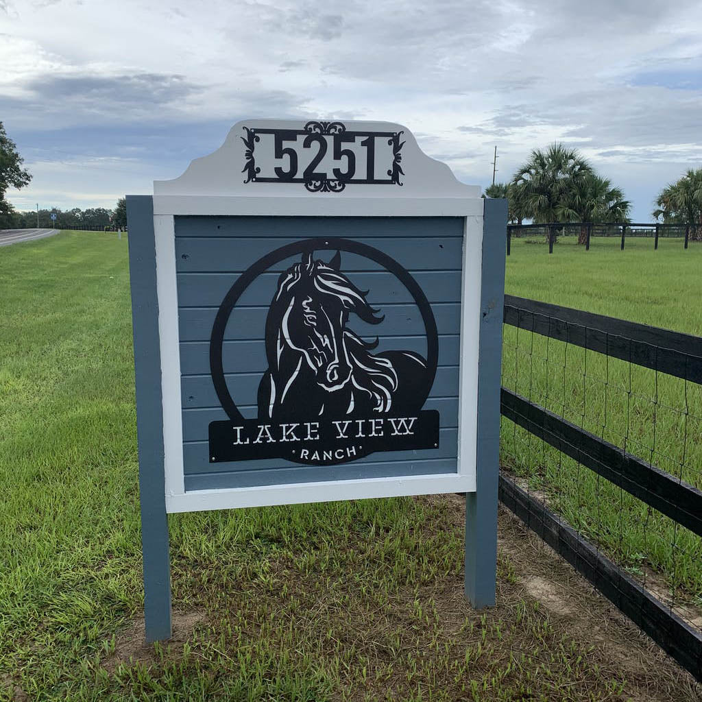 Personalized Horse Ranch Sign