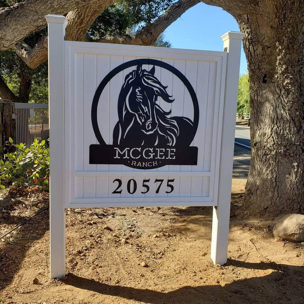 Personalized Horse Ranch Sign