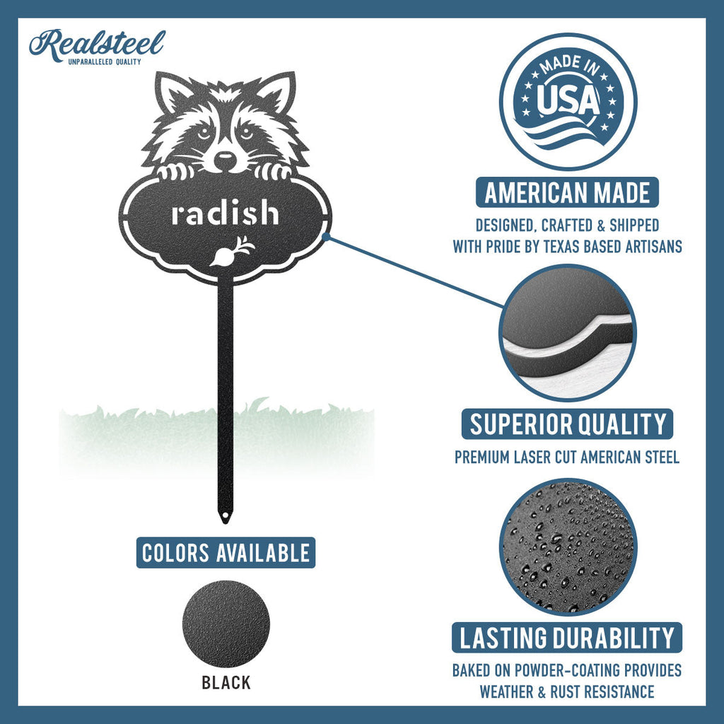 Rocky the Raccoon Seed & Plant Markers