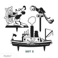 Steamboat Willie - A Tribute to the First Mickey Mouse - Set 3