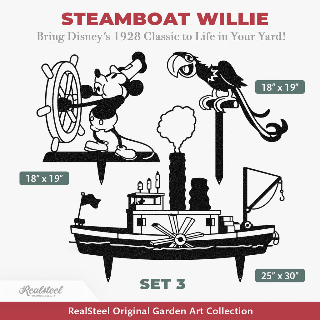 Steamboat Willie - A Tribute to the First Mickey Mouse - Set 3