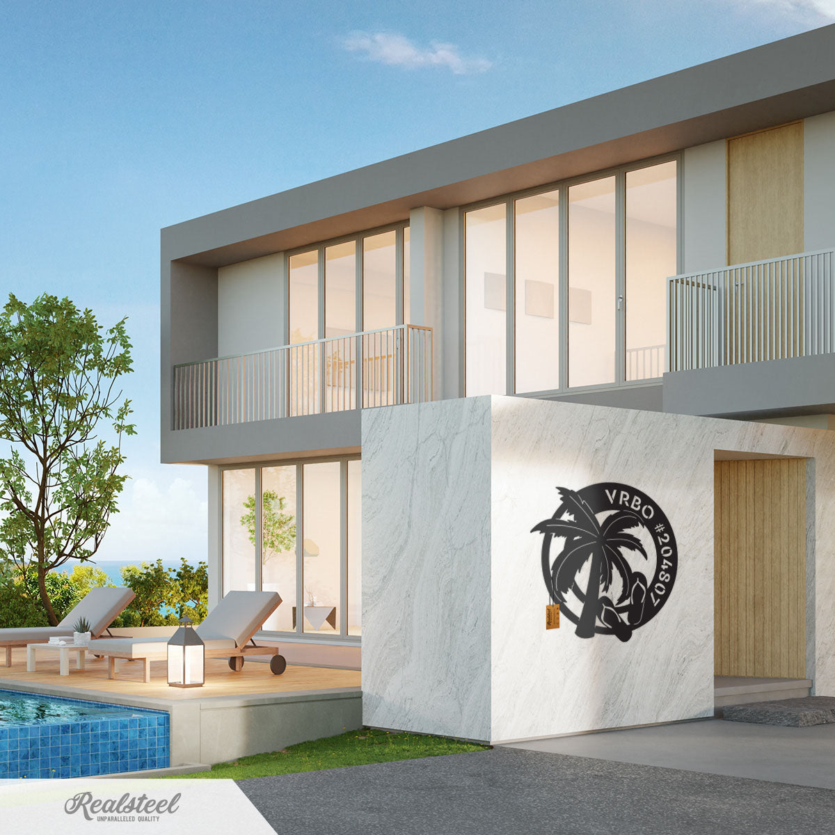 Tropical Oasis Monogram