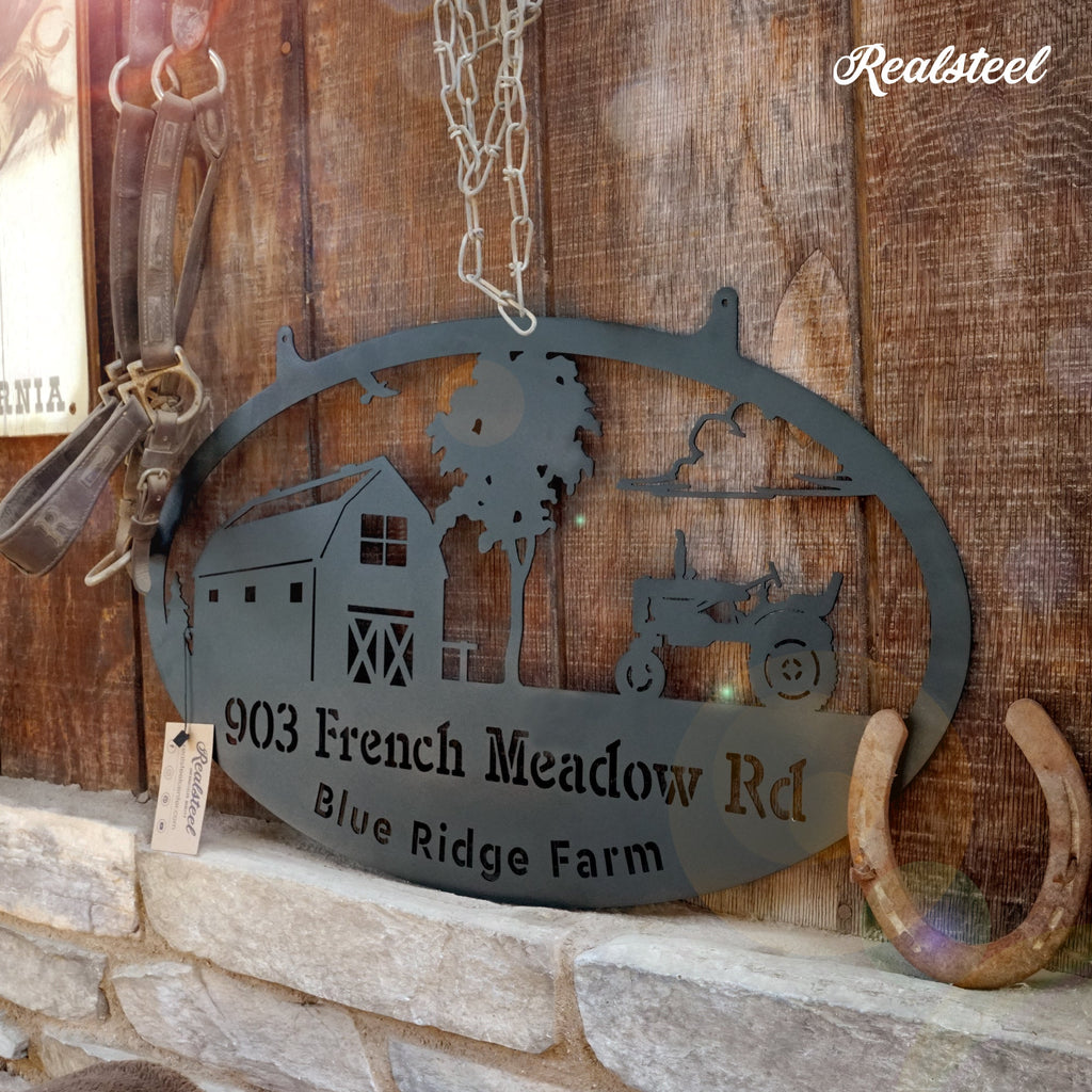 Metal Personalized Choose Your Farm Sign
