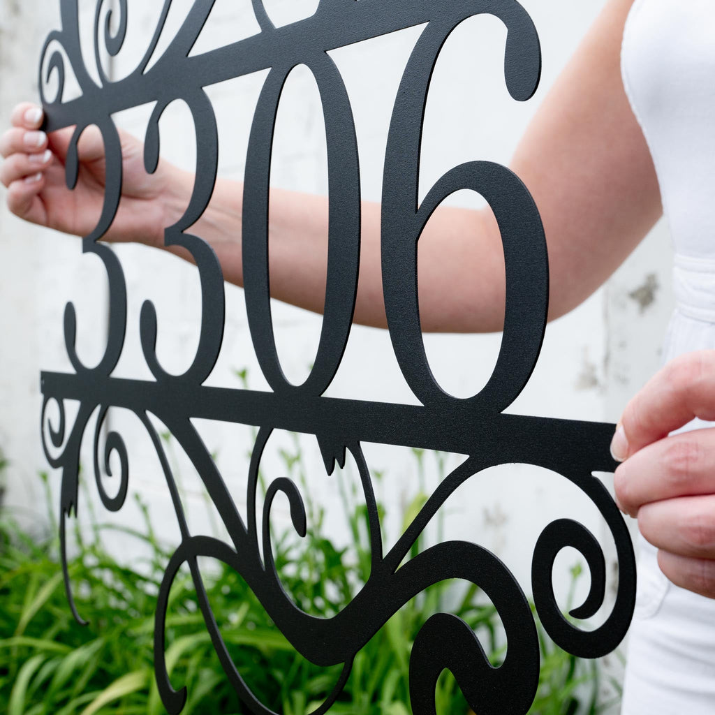 Swirly House Number