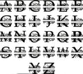 Split Letter Monogram