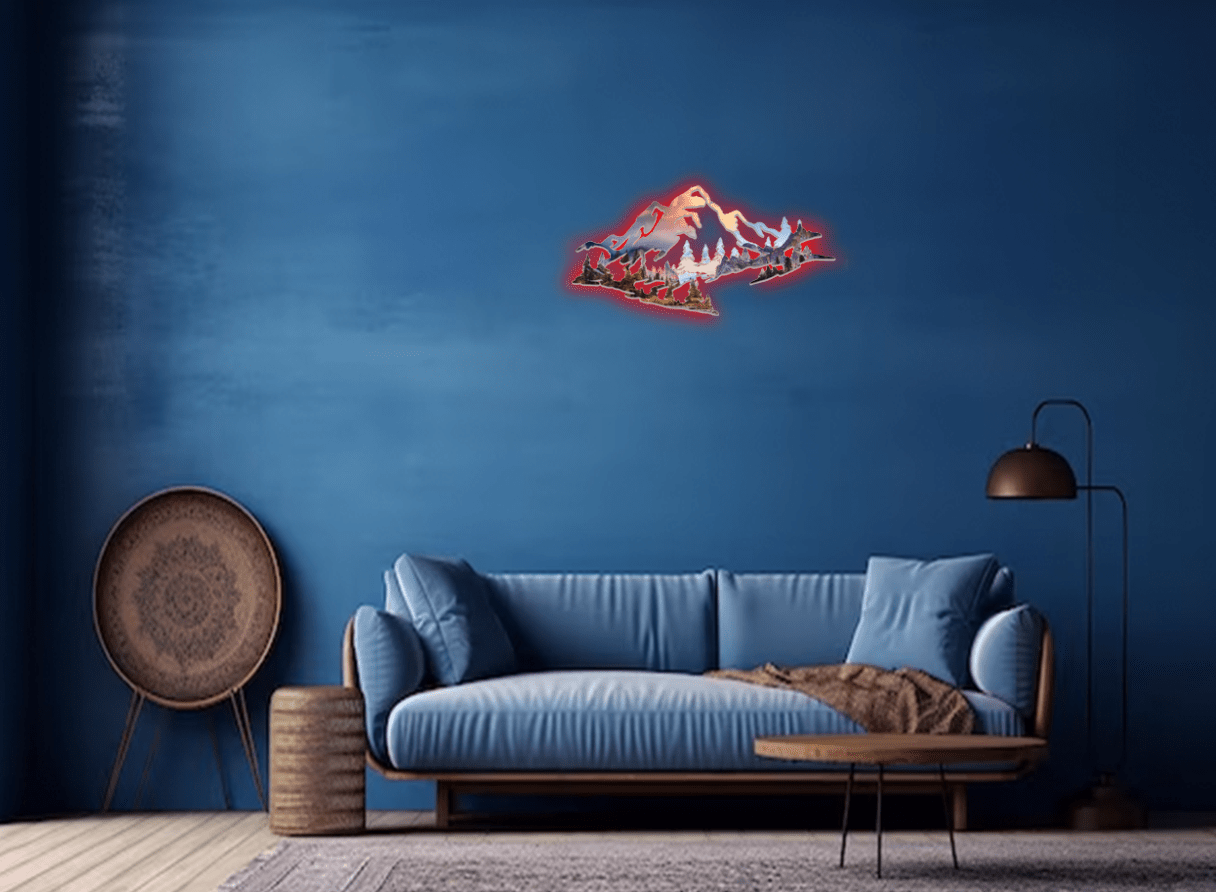 Yosemite Basin Mountain Range View - Metal Wall Art