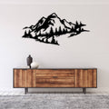 Mountain Range View - Metal Wall Art